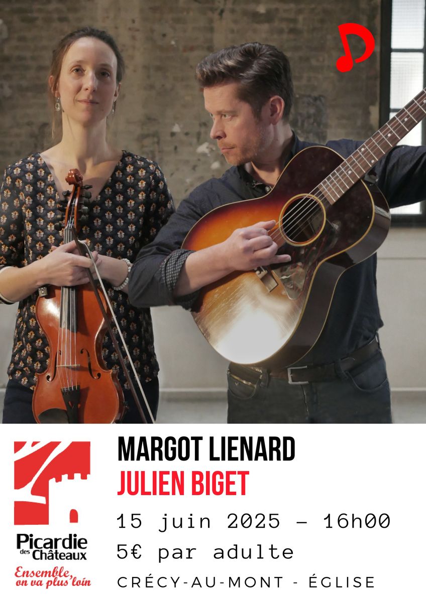 Concert folk à l’église de Crécy-au-Mont - Dimanche 15 juin 2025 - Commune de Barisis aux Bois