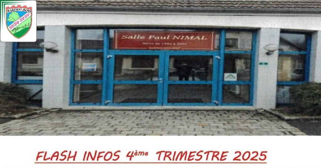 Flash Infos du 4e trimestre 2025 -une- Commune de Barisis aux Bois
