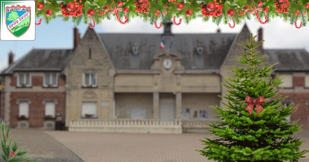 Le sapin du village attend vos décorations pour les fêtes - Commune de Barisis aux Bois