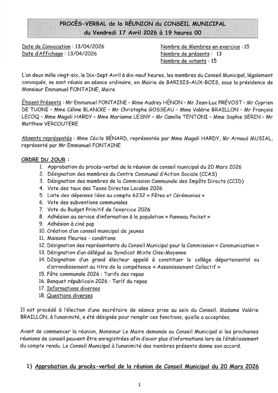 COMPTE RENDU RÉUNION CM 17.04.2026 - Commune de Barisis-aux-Bois