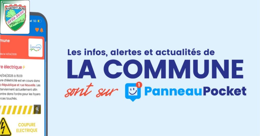 Barisis-aux-Bois est désormais présente sur PanneauPocket - Commune de Barisis aux Bois