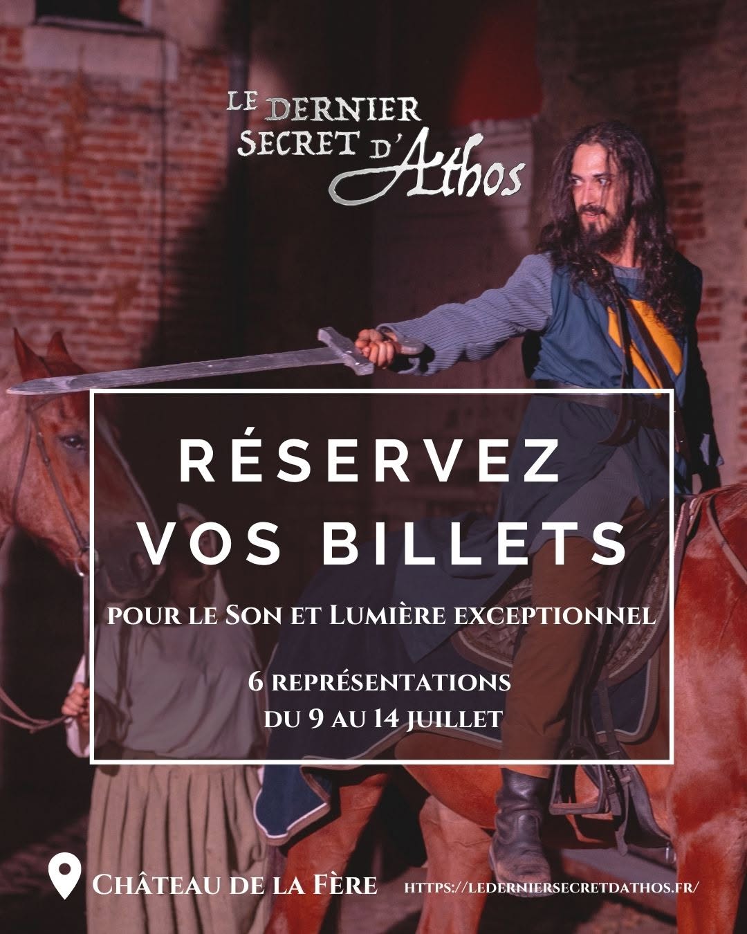 Le Dernier Secret d’Athos au Château de La Fère - affiche