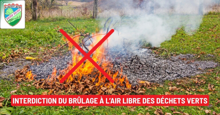 Interdiction du brûlage à l’air libre des déchets verts à Barisis-aux-Bois - Commune de Barisis aux Bois
