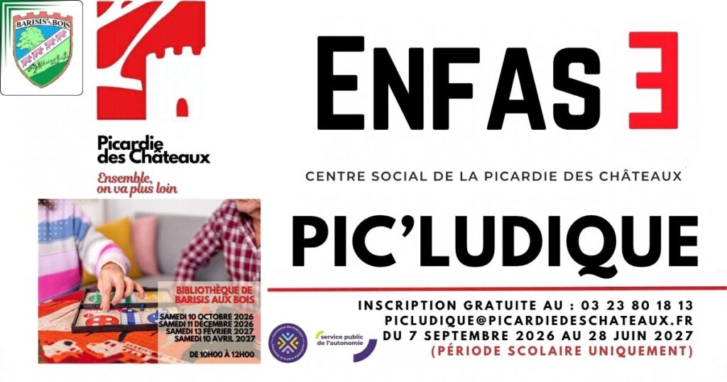 Pic'Ludique les ateliers jeux de société reprennent à la bibliothèque de Barisis-aux-Bois - Commune de Barisis aux Bois